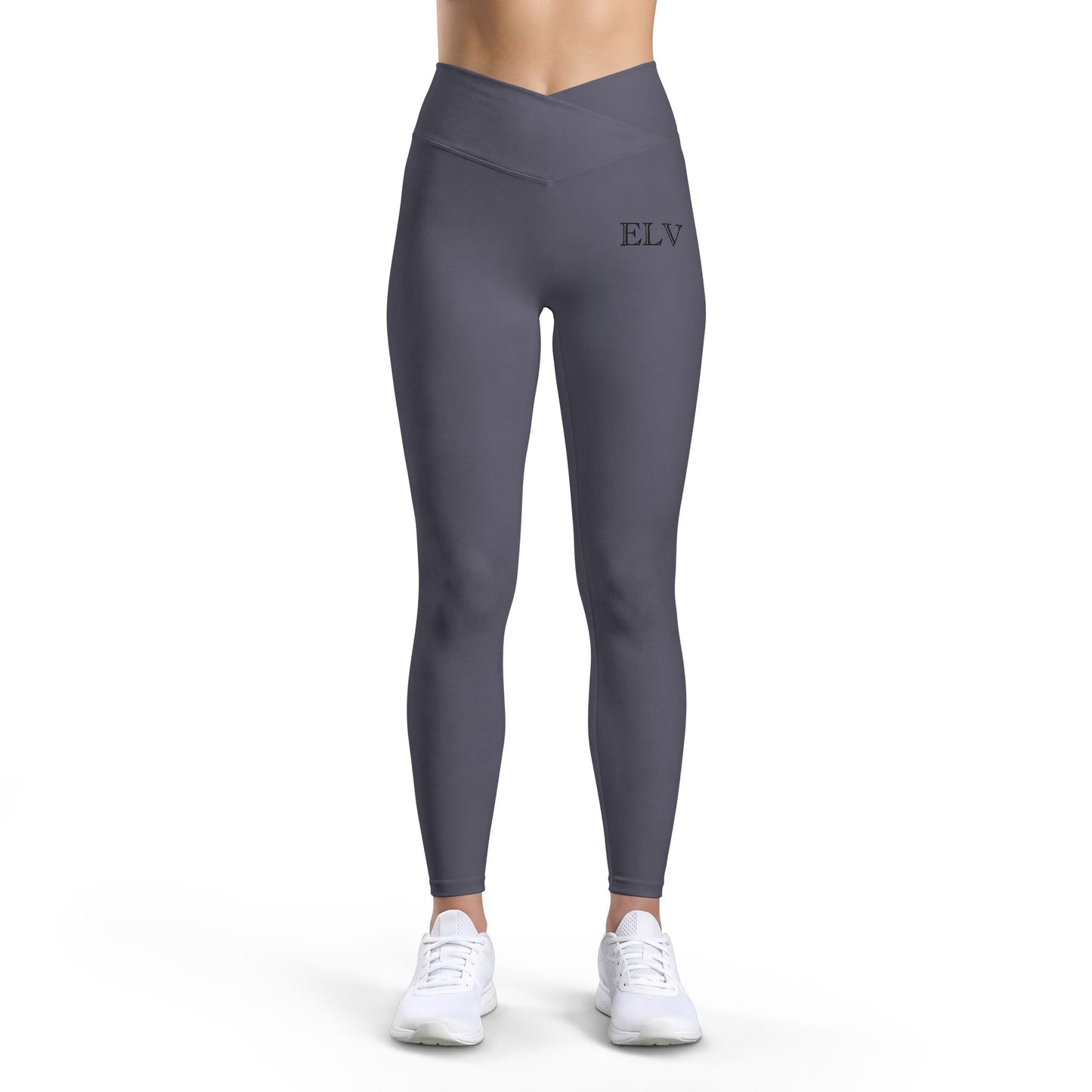 ELV monogram leggings | Black leggings, embroidered initials
