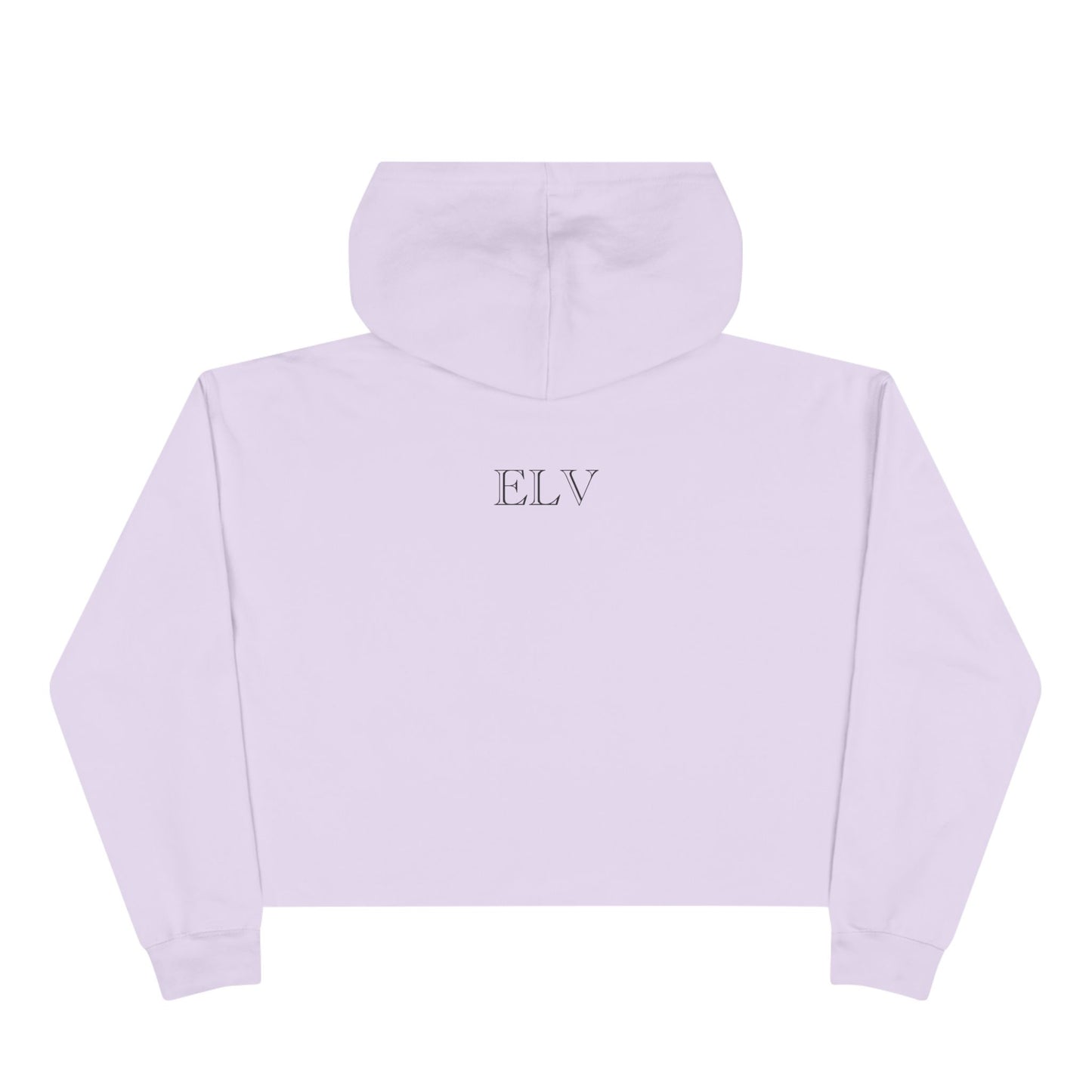 Meditation Lotus Silhouette Crop Hoodie | Yoga Chakra Graphic