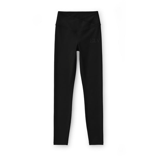 ELV monogram leggings | Black leggings, embroidered initials