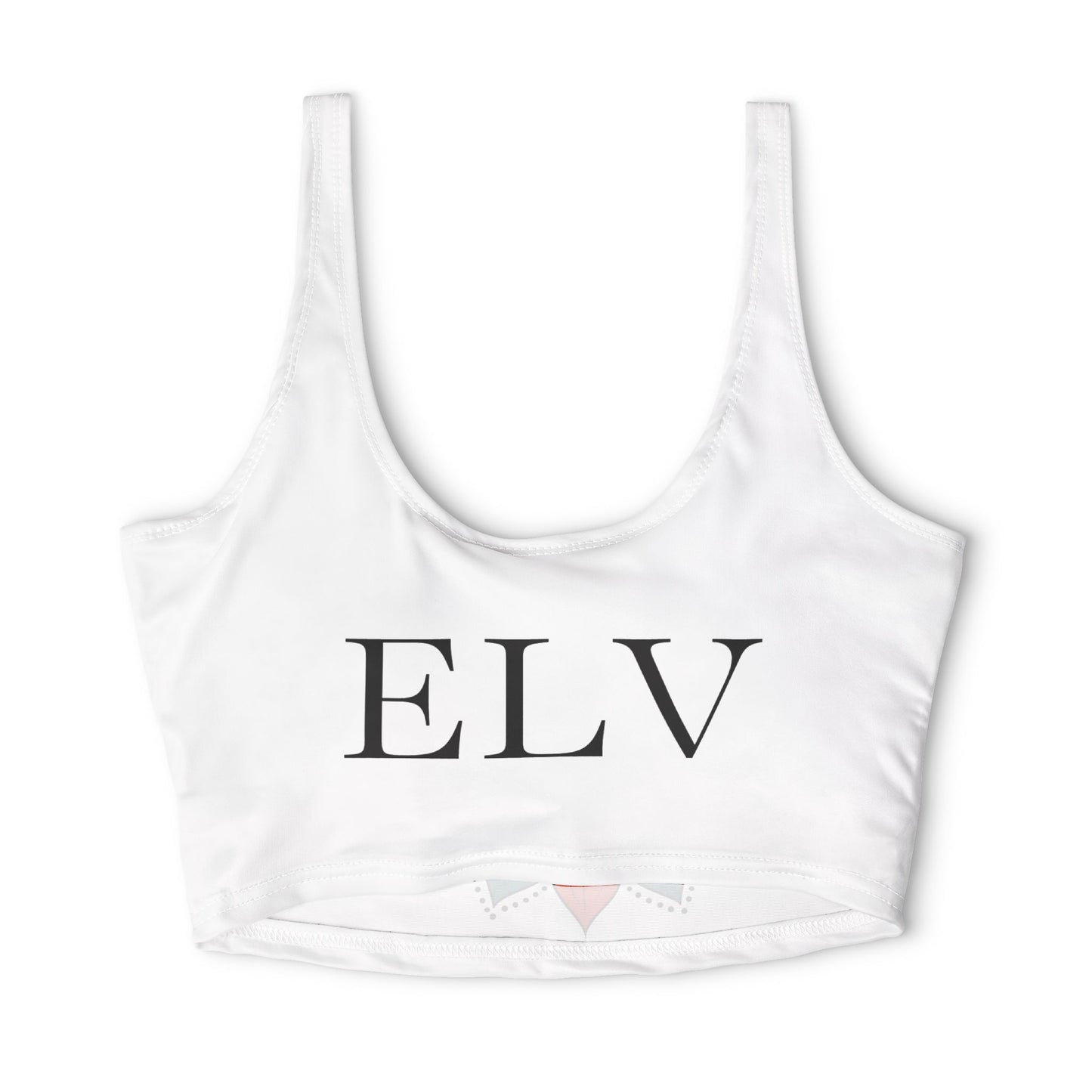 Lotus Meditation Graphic Sports Bra | Floral Yoga Activewear (White)