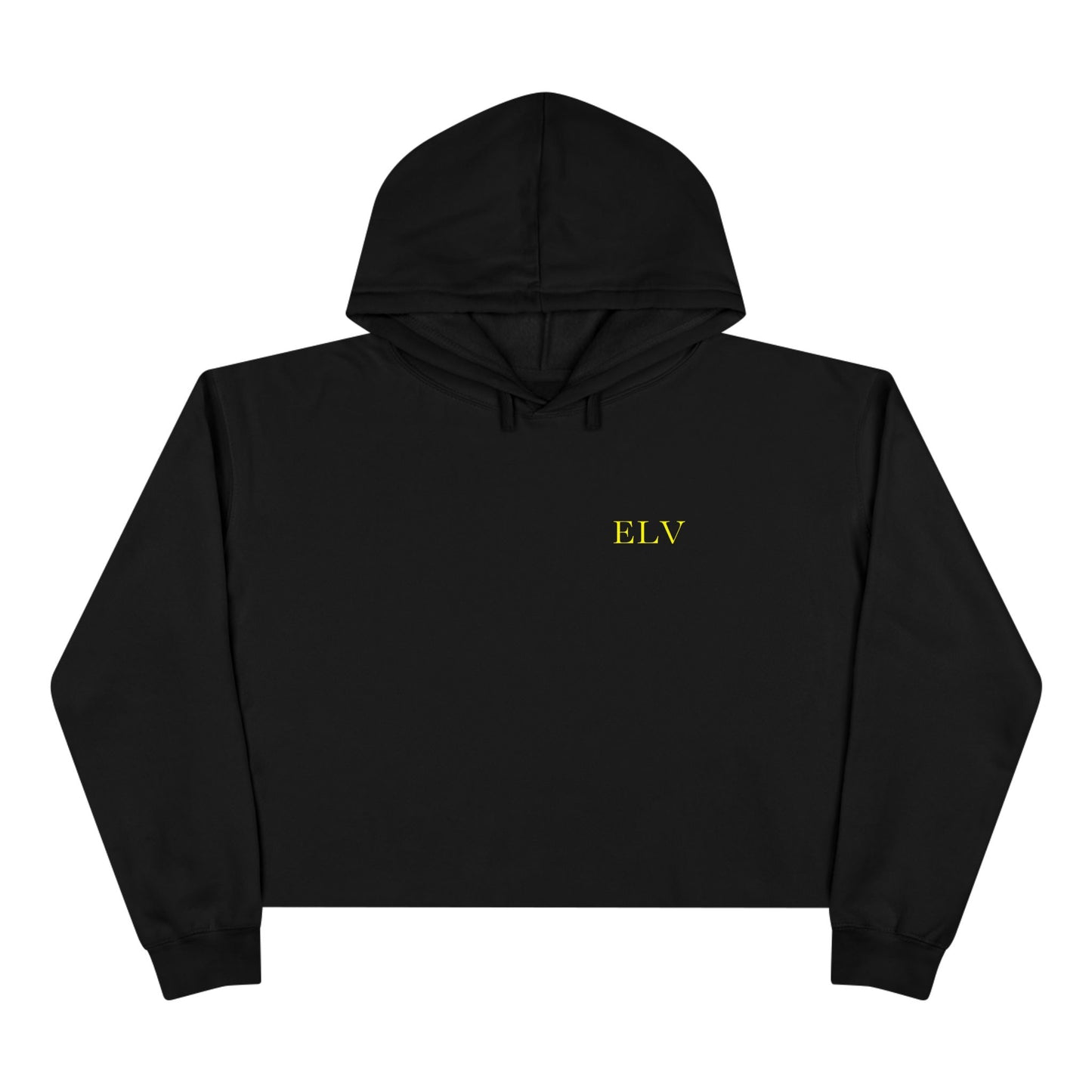Meditation Lotus Silhouette Crop Hoodie | Yoga Chakra Graphic (B)