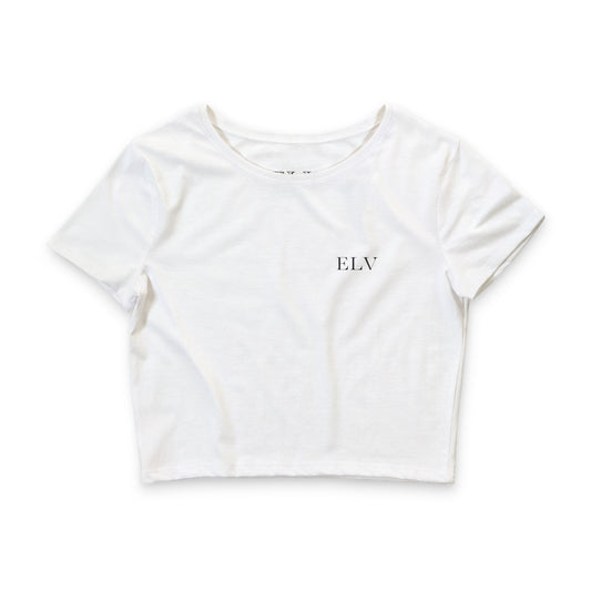 (B) Meditating Figure with Lotus Mandala Crop Tee | Yoga Chakra Top