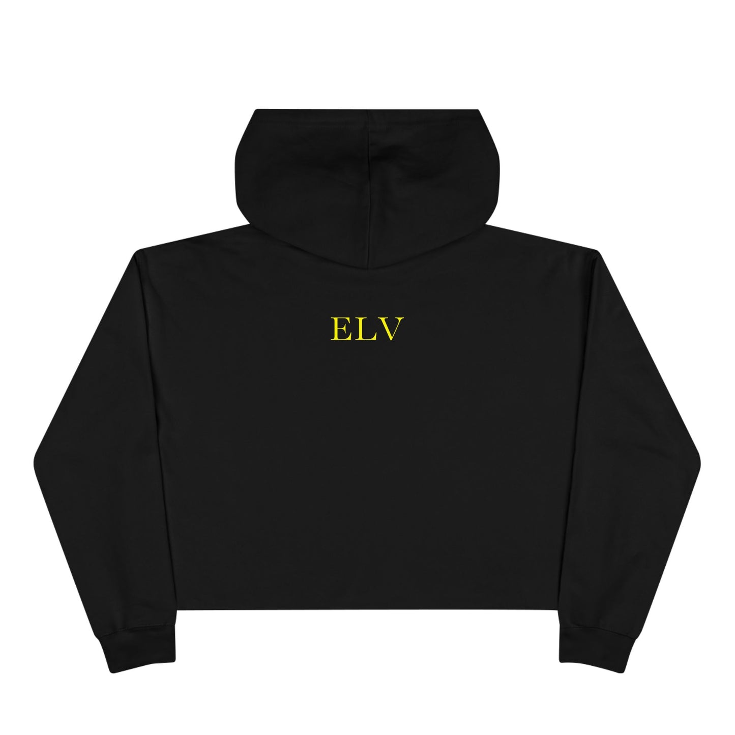 Meditation Lotus Silhouette Crop Hoodie | Yoga Chakra Graphic